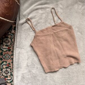 Abercrombie & Fitch - Brown Ribbed Spaghetti Strap Cami - size M